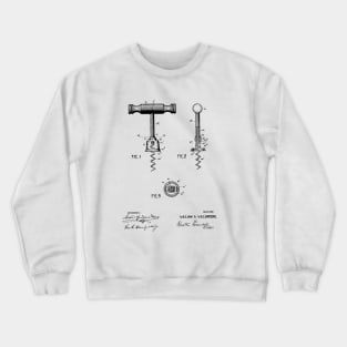 CORKSCREW VINTAGE PATENT DRAWING Crewneck Sweatshirt